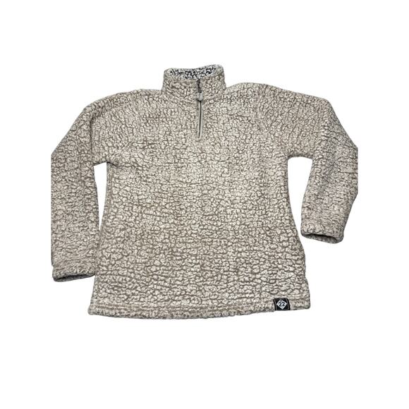 M-22 Sherpa 1/4 Zip Pullover Women's Small Gray Michigan Cozy Soft Outdoor Top - Picture 1 of 9